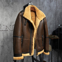 B-3 Style Leather and Wool